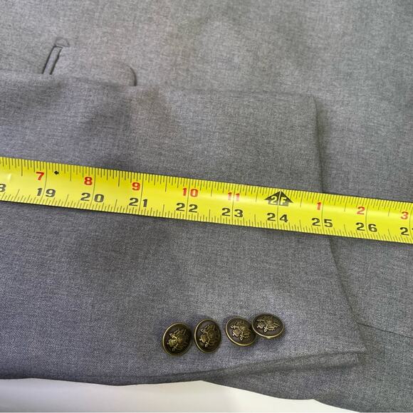 Paul Fredrick Grey Blazer Sports Coat 48R NEW WITH TAGS Wool Single Vent Jacket - Picture 12 of 12